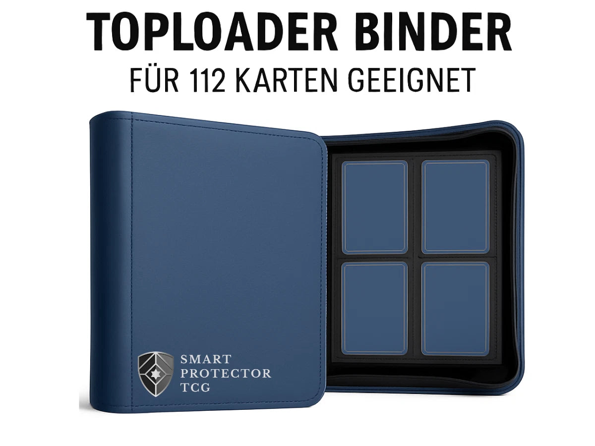 Smart Protector TCG Toploader Binder für 112 Karten in 3x4 Toploader