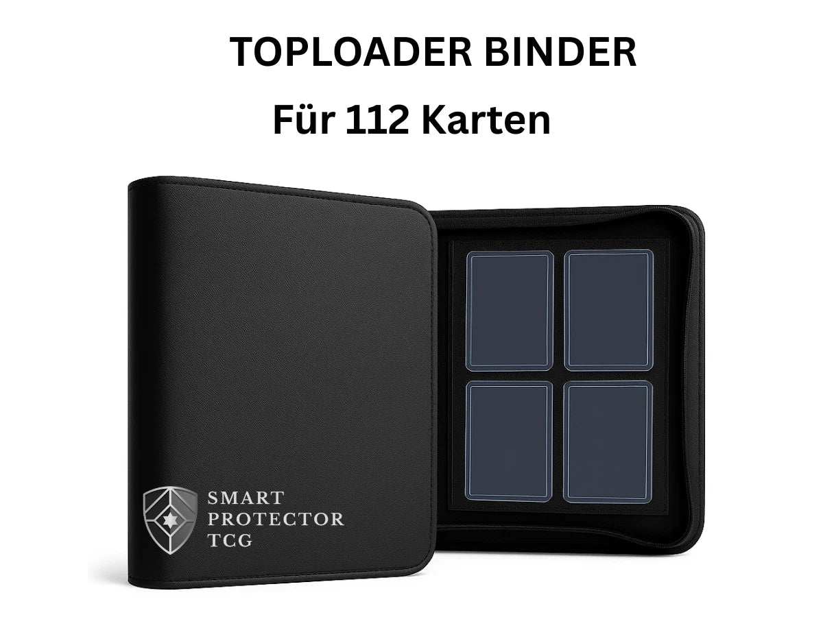 Smart Protector TCG Toploader Binder für 112 Karten in 3x4 Toploader