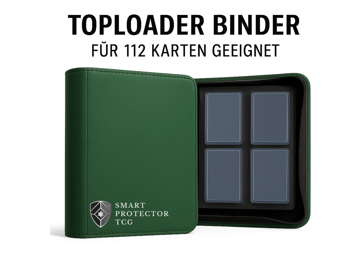 Smart Protector TCG Toploader Binder für 112 Karten in 3x4 Toploader