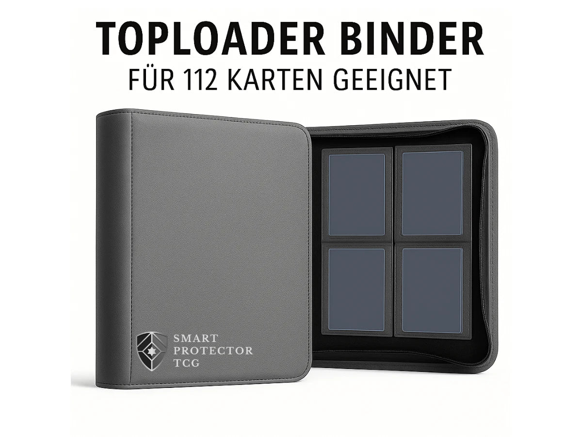 Smart Protector TCG Toploader Binder für 112 Karten in 3x4 Toploader